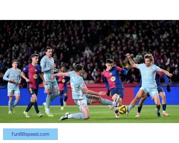 巴萨本赛季西甲创纪录上半场四名对手被红牌罚下领先五大联赛